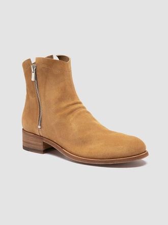 Officine Creative Shantel 004 Suede Zipped Boots in Camel at Nordstrom, Size 38.5