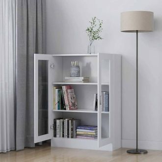 Berkfield Home Vitrine Cabinet White 82.5x30.5x115 cm Engineered Wood