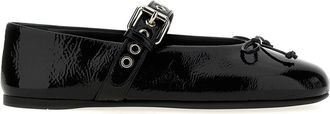 Miu Miu Black Bow Ballet Flats