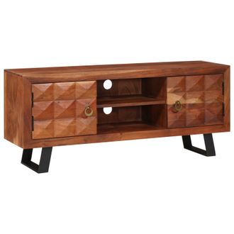 Berkfield Home Media Storage Cabinets & Racks Brown Solid acacia wood