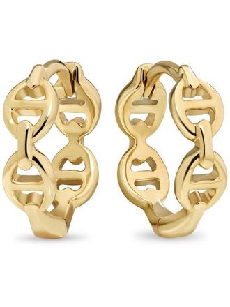 Devata Mariner Anchor Hoop Earrings in 14K Gold, 13mm in Yellow Gold at Nordstrom