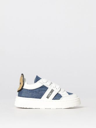 Moschino Sneakers in pelle e denim
