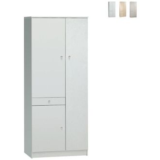 OEM Armario Multiusos Con Tres Puertas Y Un Caj&oacute;n Blanco 77x34x H183 Cm
