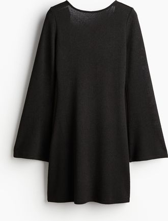 H&M R&uuml;ckenfreies Strickkleid - Schwarz