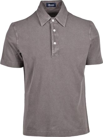 Drumohr Drumohr Polo Brown Cotton