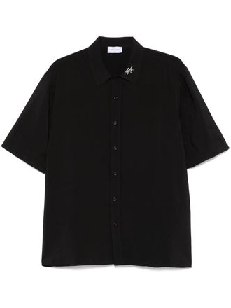 Family Fir$t Milano Cupro shirt - men - Polyester/Cupro - L - Black