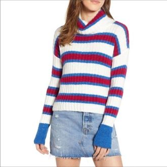 Ten Sixty Sherman Cozy Knit Stripe Long Sleeve Sweater In Multicolor