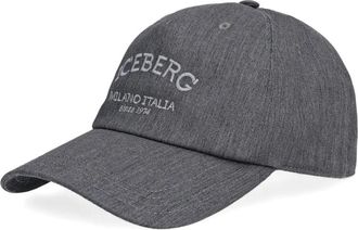 Iceberg embroidered baseball cap - men - Polyester/Cotton - One Size - Grey
