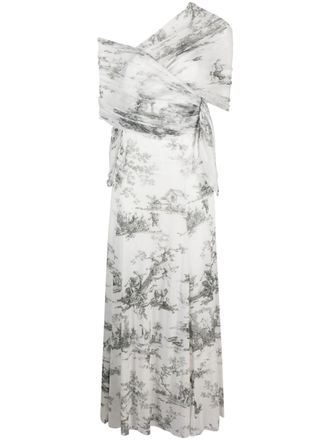 Philosophy di Lorenzo Serafini floral-print maxi dress - White