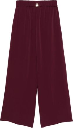 Patrizia Pepe elastic-waist trousers - Purple