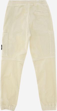 Stone Island Boys Cotton-Blend Trousers Ivory