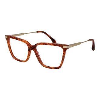 Victoria Beckham Orange Metal & Plastic Glasses Womens (Frames)