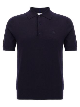 Burberry Mens Wool Polo Shirt