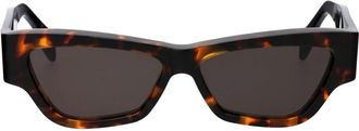 Retro Superfuture Nameko Zonnebril - unisex - Zonnebrillen - Bruin - 56 MM - Accessoires