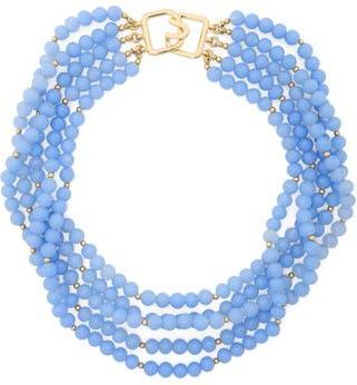 Kenneth Jay Lane Light Blue Quartz Beaded Layered Necklace at Nordstrom Rack