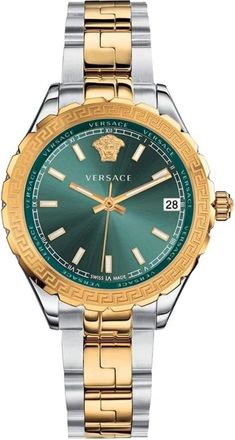 Versace Ronde Horloge - Dames - Horloges - Grijs - ONE Size - Accessoires