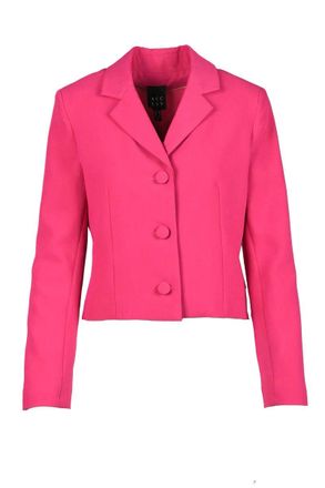 Access Fashion Fuchsia Recycled Polyester Viscose Spandex Jacket