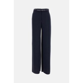 Max Mara Wide Trousers, female, Blue, XS, Pantalone classico