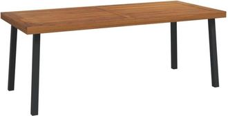 vidaXL Garden Table 200x100x75 cm Solid Wood Acacia vidaXL