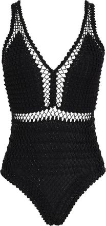 Amir Slama Costume intero con scollo a V - Nero