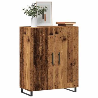 Berkfield Home Sideboard Old Wood 69.5x34x90 cm Engineered Wood in Brown