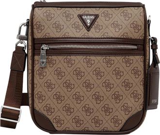 Guess Tassen, Heren, Bruin, ONE Size, Polyester, Milano Crossbody Tas