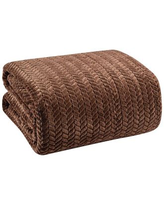 Luxury Home Chevron Braided All-Season Blanket