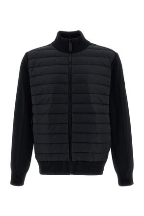 Canada Goose Black Hybridge Knit Down Merino Wool Jacket