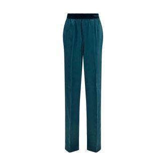 Tom Ford Blue Silk Casual Womens Pants