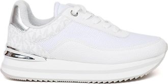 Michael Kors Womens Trainers Bright White Pu - Size 38.5 EU/IT