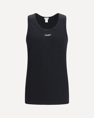 Dolce & Gabbana Canotta Marcello in cotone bielastico con etichetta logo Man 4