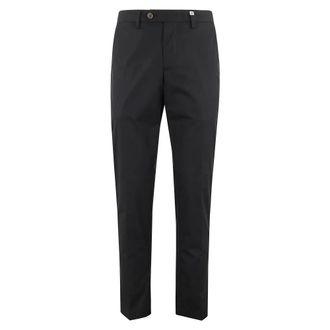 Myths Slim-fit Trousers, male, Black, Size: 2XL Black Cotton Stretch Chino Pants