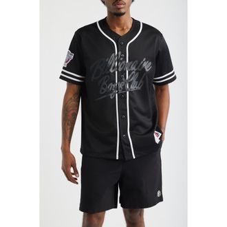 Billionaire Boys Club Big Chew Baseball Shirt in Black at Nordstrom, Size Xx-Large