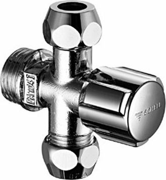 Schell Comfort hoekstopkraan 1/2 met 2 aansluitingen 3/8 chroom