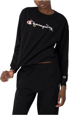 Champion Sweatshirt - Dames - Sweatshirts - Zwart - XS - Katoen - Hoodies & sweatvesten