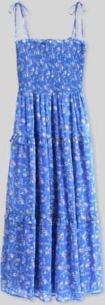 Tommy Jeans Slim Fit Maxikleid mit verstellbaren Spaghettitr&auml;gern in Blau, Gr&ouml;&szlig;e XXS