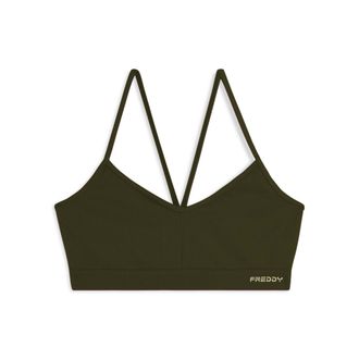 Freddy Top sportivo seamless con spalline incrociate