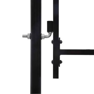 Berkfield Home Durable Double Door Fence Gate with Spear Top 400x200 cm in Black