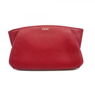 Cartier Bordeaux Leather Pouch (Pre-Owned)