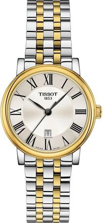 Tissot T-Classic Carson Bracelet Watch, 30mm in Silver/Gold at Nordstrom