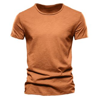 Generic Cotton T Shirts for Men UK Short Sleeve Casual Solid Color Round Neck Summer T Shirts Classic Basic Stylish Comfy Daily Sport Running Tshirt Breathabl