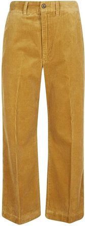 Ralph Lauren Dames, Broeken, Bruin, Maat: XS Katoen