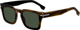 HUGO BOSS Green Square Mens Sunglasses BOSS 1625/S 08AS/QT 50