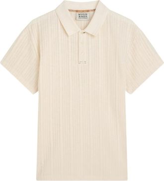 Scotch & Soda Polo Shirts - Heren - Polos - Beige - M - Tops