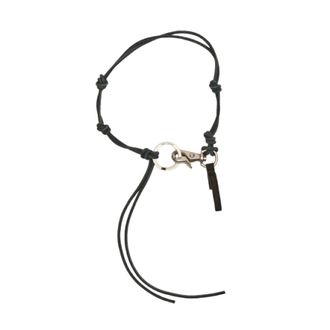 Our Legacy Keyrings, male, Black, Size: ONE SIZE Black Ladon Leather Keychain