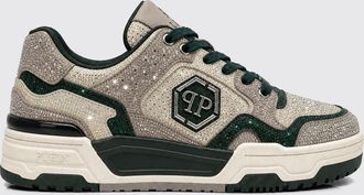 Philipp Plein Sneakers Predator V2 in pelle con cristalli e logo Hexagon
