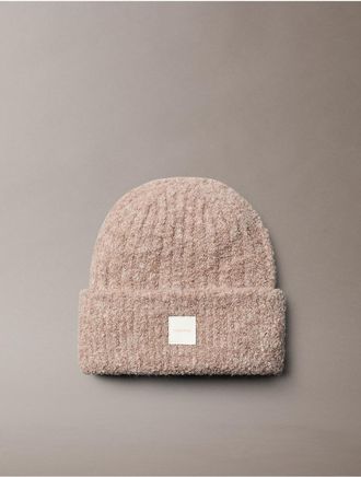 Calvin Klein Womens Boucle Cuff Hat - Neutral