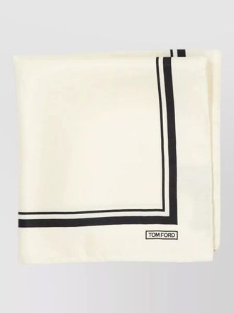 Tom Ford border design square pocket handkerchief