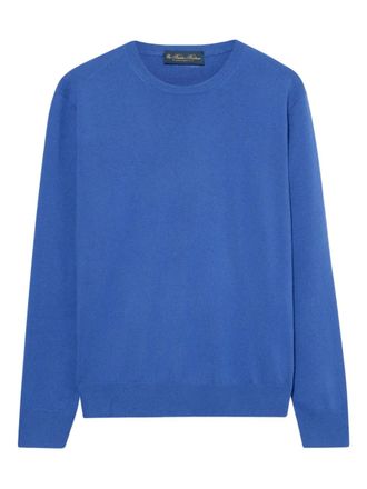 Brooks Brothers Kasjmier trui met ronde hals - Blauw