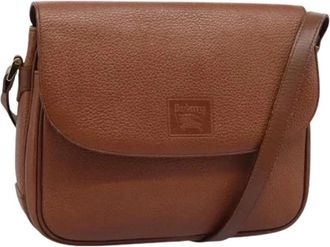 Burberry Pre-owned Vintage Schoudertas - Dames - Vintage Schoudertas - Bruin - ONE Size - Leer - Vintage